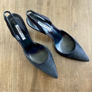 Gorgeous Italian Ann Klein Slingback  Size 8.5 Excellent Cond. Originally $265